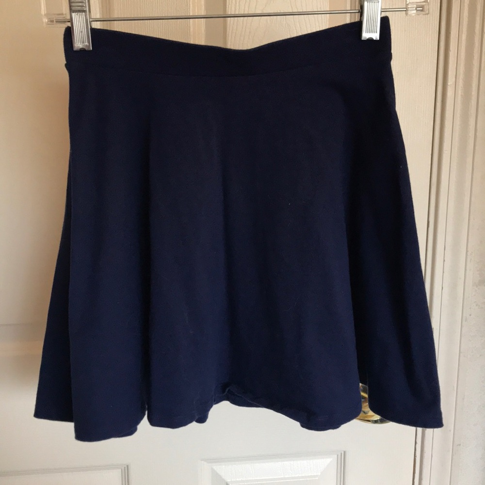blue skirt